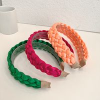 Simple Style Classic Style Solid Color Cloth Hair Band main image 2