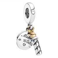 Casual Letter Heart Shape Copper Plating Inlay Zircon Charms sku image 3