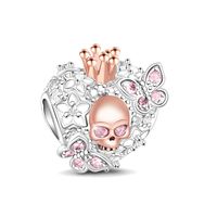 Ig Style Funny Pumpkin Heart Shape Skull Copper Plating Inlay Zircon Halloween Jewelry Accessories sku image 11