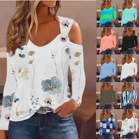 Women's Blouse Long Sleeve Blouses Casual Printing main image 6
