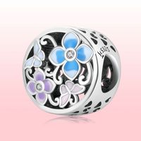 Casual Streetwear Heart Shape Flower Butterfly Sterling Silver Inlay Zircon Jewelry Accessories main image 4