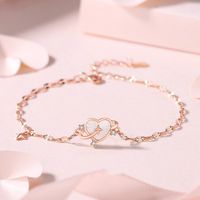Senz Track Necklace Female With Hearts Fritillary Pendant Special Interest Light Luxury Heart-shaped Collarbone Necklace Sweet Girly Ornament sku image 2