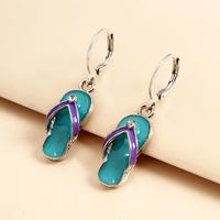 Wholesale Jewelry Streetwear Geometric Alloy Enamel Drop Earrings main image 4