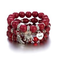 Style Classique Rond Alliage Perlé Femmes Bracelets main image 5