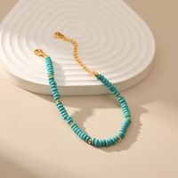 Bohemian Geometric Turquoise Copper Bracelets main image 5