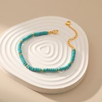 Bohemian Geometric Turquoise Copper Bracelets main image 4