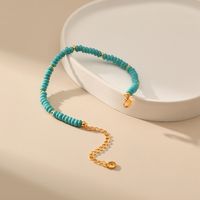 Bohemian Geometric Turquoise Copper Bracelets main image 3