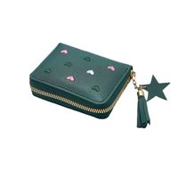 Women's Star Heart Shape Pu Leather Zipper Wallets main image 5