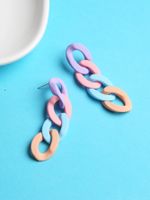 Wholesale Jewelry Ig Style Simple Style Colorful Synthetic Resin Drop Earrings main image 4