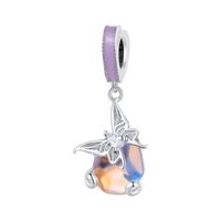 Casual Retro Moon Heart Shape Butterfly Sterling Silver Inlay Zircon Jewelry Accessories sku image 2
