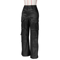 Women's Street Casual Solid Color Full Length Pocket Cargo Pants main image 2