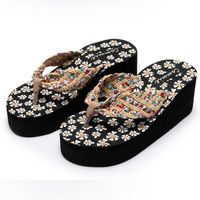 Women's Casual Ditsy Floral Point Toe Flip Flops main image 6