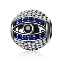 Casual Shiny Eye Sterling Silver Inlay Zircon Jewelry Accessories sku image 7
