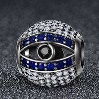 Casual Shiny Eye Sterling Silver Inlay Zircon Jewelry Accessories main image 4