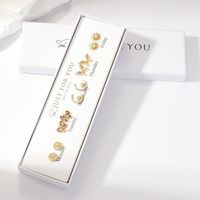 Fashion Butterfly Copper Plating Inlay Zircon Gold Plated Earrings main image 4