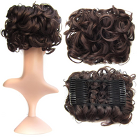 Women's Cute Sweet Casual Weekend Chemical Fiber High Temperature Wire Short Curly Hair Wigs sku image 7