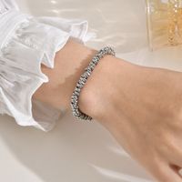 Vintage Style Simple Style Solid Color 304 Stainless Steel Bracelets In Bulk main image 7