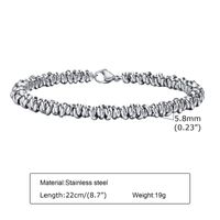 Vintage Style Simple Style Solid Color 304 Stainless Steel Bracelets In Bulk main image 3
