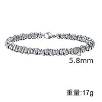Vintage Style Simple Style Solid Color 304 Stainless Steel Bracelets In Bulk main image 4