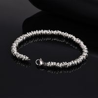 Vintage Style Simple Style Solid Color 304 Stainless Steel Bracelets In Bulk main image 6