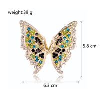 Rétro Animal Alliage Incruster Strass Femmes Corsage Broches main image 8