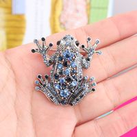 Style Cool Brillant Animal Grenouille Alliage Incruster Strass Unisexe Broches main image 5