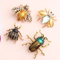 Casual Cute Pastoral Insect Beetles Bee Alloy Inlay Rhinestones Unisex Brooches main image 1