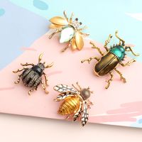 Casual Cute Pastoral Insect Beetles Bee Alloy Inlay Rhinestones Unisex Brooches main image 2