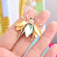 Casual Cute Pastoral Insect Beetles Bee Alloy Inlay Rhinestones Unisex Brooches main image 3