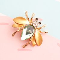 Casual Cute Pastoral Insect Beetles Bee Alloy Inlay Rhinestones Unisex Brooches sku image 1