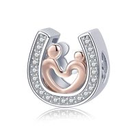 Casual Shiny Heart Shape Sterling Silver Inlay Zircon Jewelry Accessories sku image 7