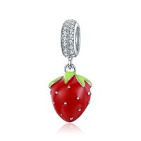 1 Pièce Argent Sterling Zircon Émail Incruster Brillant Pendentif Perles sku image 9