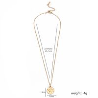 Rostfreier Stahl 18 Karat Vergoldet IG-Stil Lässig Überzug Sonne Blume Halskette Mit Anhänger sku image 2