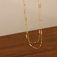 201 Stainless Steel Gold Plated Casual Simple Style Plating Round Pendant Necklace main image 1