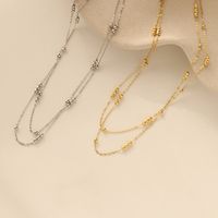 201 Stainless Steel Gold Plated Casual Simple Style Plating Round Pendant Necklace main image 5