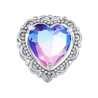 غير رسمي شكل القلب الفضة الاسترليني ترصيع الزركون اكسسوارات المجوهرات sku image 2
