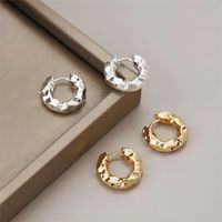 1 Pair Casual Commute Circle Plating Copper 18k Gold Plated Earrings main image 1