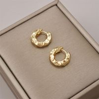1 Pair Casual Commute Circle Plating Copper 18k Gold Plated Earrings main image 4
