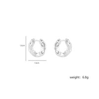 1 Pair Casual Commute Circle Plating Copper 18k Gold Plated Earrings sku image 1