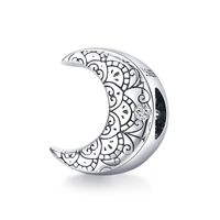 Casual Shiny Star Moon Sterling Silver Inlay Zircon Jewelry Accessories sku image 2