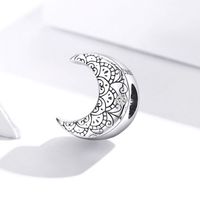 Lässig Glänzend Stern Mond Sterling Silber Inlay Zirkon Schmuckzubehör main image 7