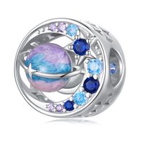 Casual Shiny Star Moon Sterling Silver Inlay Zircon Jewelry Accessories sku image 9