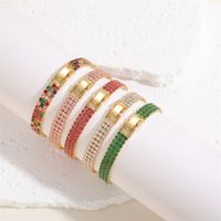 Simple Style Solid Color Copper Plating Inlay Zircon 14k Gold Plated Bracelets main image 8