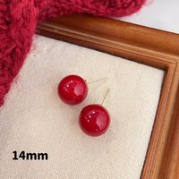 Simple Style Pearl Alloy Stoving Varnish Artificial Pearls Women's Ear Studs 1 Pair sku image 22