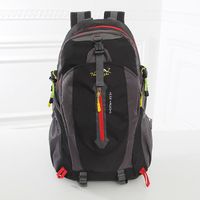 Unisex Polyester Solid Color Fashion Zipper Functional Backpack sku image 2