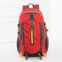 Unisex Polyester Solid Color Fashion Zipper Functional Backpack sku image 3