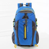 Unisex Polyester Solid Color Fashion Zipper Functional Backpack sku image 1