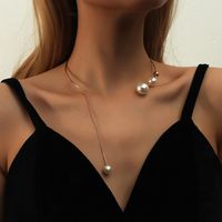 Wholesale Jewelry Hip-Hop Retro Round Dots Water Ripples Waves Iron Necklace sku image 1