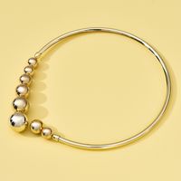 Wholesale Jewelry Simple Style Round Iron Artificial Pearls Polishing Plating Inlay Choker main image 4