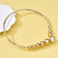Wholesale Jewelry Simple Style Round Iron Artificial Pearls Polishing Plating Inlay Choker main image 3